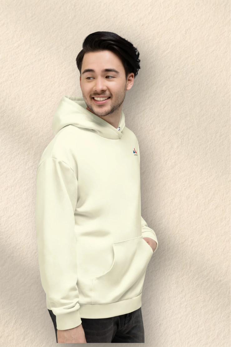 Sweat à Capuche Unisexe jaune pastelle