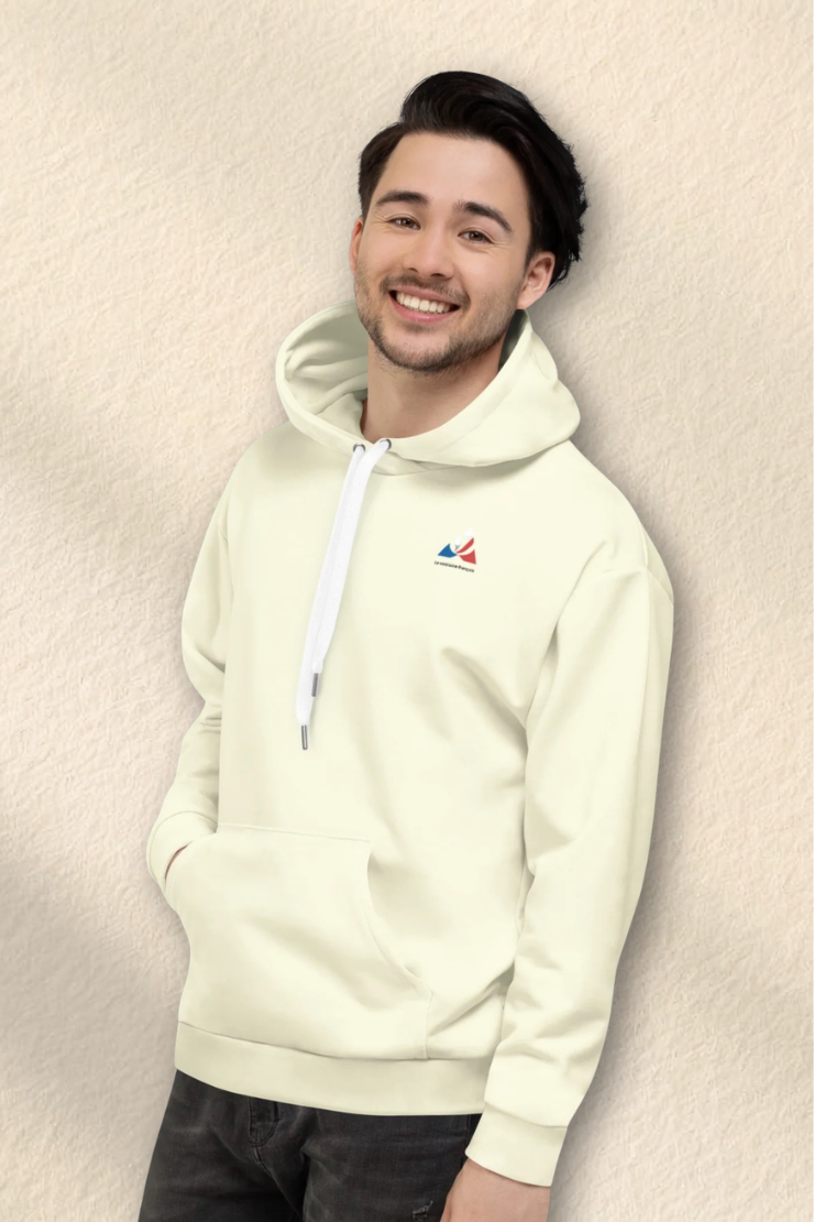 Sweat à Capuche Unisexe jaune pastelle